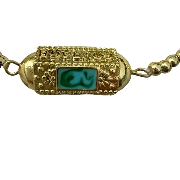 Lucky Eye Turkish Green Enamel Courage Bracelet - Picture 4 of 6